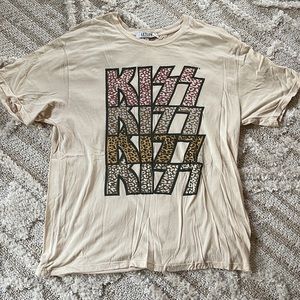 LetLuv KISS Rock band tee